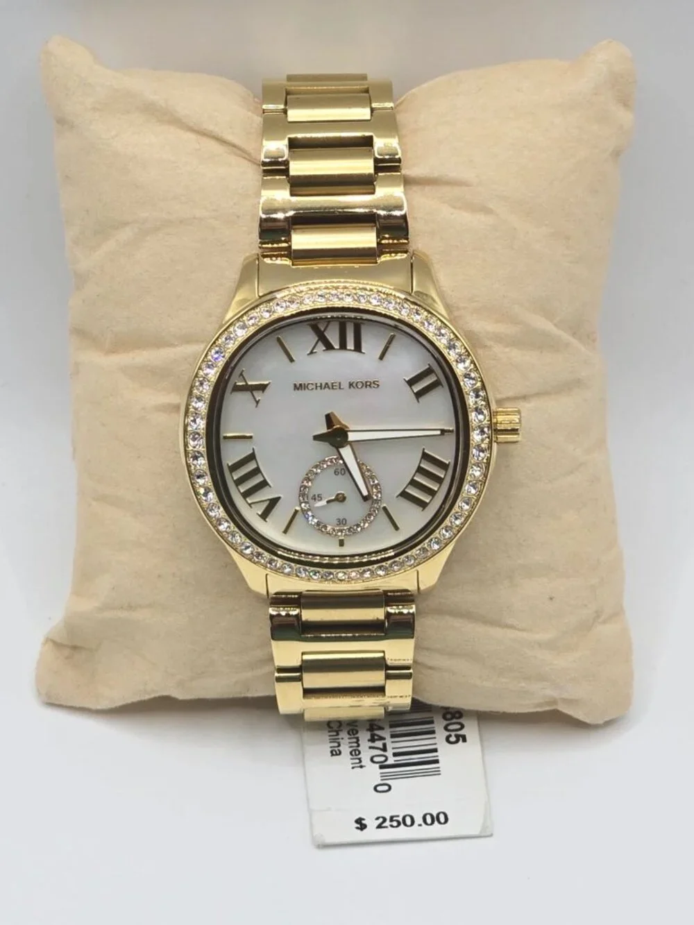Michael Kors Sage Women's Gold-Tone White Dial Watch MK4805